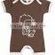 Organic Cotton Short Sleeve Lap Shoulder Half Romper