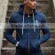 New Products 2017 Mens Tapered Tracksuit Top Hoodie 70% Cotton 30% Polyester Fleece Lining Zipper Hoodie Gym Hoodie