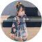 S17732A autumn new arrival cotton girl clothes long sleeved girls cartoon dress