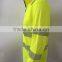 Reflective safety long sleeve t-shirt with segmented tape with half zipper closure for Europe