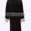 modal lady sexy black lace bridal robe arm sleeve lace