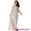 Fat casual transparent embroidery prom long dress women