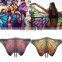 Colorful butterfly wing cape