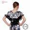 AB021 Chinese Ink Flower ballroom dance costumes manufacturer