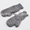 TOROS Custom designs winter women knitted hat glove scarf set