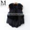 Popular Lovely Fox Fur Vest Beautiful Good Quality Girl Fox Short Fur Vest