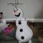 Popular snowman olaf mascot costume for adult frozen mascot