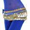 Bestdance Belly Dance Hip Scarf Skirt Wrap Costume Belt velvet Golden/siver Coins