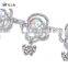 P-9102 Performance Colorful diamond Belly dance waist chain