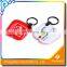 OEM soft pvc led light keychain , custom plastic flashlight keyring