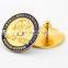 Company logo round lapel pins china for advertising