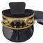 top quality of gold embroidery visor and cap band military peak cap
