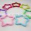 Muliti Colors Star Shaped Split Keychain