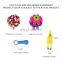 Low price wholesale cute funny durable pet squeaky chew toy rubber rope plastic biting toy for dog