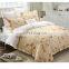 Duvet Cover Set cheap Microfiber feather printed 4pcs bedding set