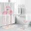 i@home fashion white flamingo printed shower curtain bathroom waterproof modern sets