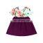 Girl Stripe Flower Twirl Dress Baby Frock Design Pictures Kids Summer Clothes 2019