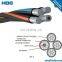 PVC/XLPE Insulated aluminum/copper conductor 4C 240mm2 ABC CABLE