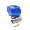 1/2 inch water electric 3- 6v dc 12v  and 9-24V solenoid mini motorized valve electric water valve with high quality