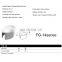 Oval Shape Stair Handrail Pipes Stainless Steel Tubing End Cap with 53*36mm