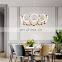 Modern led living room chandelier ring creative simple golden nordic design light luxury bedroom dining chandelier