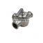 1.5 inch Stainless Steel 3 way Sanitary plug valve with tri clamp ends