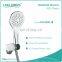 Complete White Plastic 3 function Button Rain Hand Shower