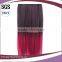 long beauty straight ombre synthetic hair extension clip in