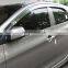 Chrome door visor side window deflector shade sun rain shield silver strips guard for Kia morning