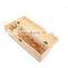Wholesale Small Moq Quality Single Bottle Unfinished Pine Wooden Wine Box