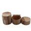 High quality simple useful candle container solid wooden candle jar