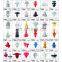 200pcs Car Retainer Clips Plastic Fastener Kits Bumper Fender Liner Fastener Rivet Push Clips Retainer