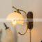 French Egyptian Nordic Wall Lamp Crystal Flower Brass Wall Lamp Lighting