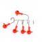 Multi Specificition lead Sinker Jig Head hooks weighted fishing hook fishhook Rock fishing hooks