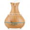 Christmas Hot sale 2021 Vase shaped 550ml wooden grain ultrasonic electric fragrant aroma essential oil Aroma Diffuser