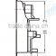 03100 Van trailer trucks door handle latch paddle lock