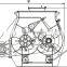 paddle mixer horizontal mixer for powder masala mixing machine