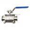 Welded Stainless Steel 3pc Set Of Welding Ball Valve With Handle ball valve