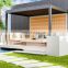 modern outdoor bricoking bioclimatique smart pool retractable pergola-aluminium bioclimatic 5x3 set