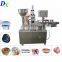 Automatic mul-tifunction oil milk yogurt jam jelly servo rotary k cup filling sealing machine