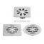 Garden Stainless Steel 304 Circle Tile Insert Cover Hidden Floor Drain