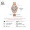 SHENGKE SK New Fashion Gold Diamond Watch For Ladies Bling Bling Iced Diamond Bracelet Hip Hop Watch