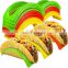 Colorful Plastic BPA Free Taco Tray Microwave and Dishwasher Safe Taco Shell Holder Rack Stand Food Grade Mexico Taco Holder