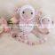 Best Price Crochet Sheep Doll rattle and personalized pacifier holder set Newborn natural organic toys Vietnam Supplier