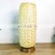 Hot Sale Tall Bamboo Wicker Boho Table Lamp, Natural Bedroom Decorative Room Vietnam Manufacturer