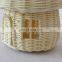 Hot Sale Wicker Mushroom House Bag with Handle, Rattan Cute Doll House Bag Kids Toys Wholesale Supplier