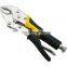Round Curving Plier Multi Function Tools Curved Carbon Steel Round Jaw Locking Pliers