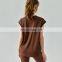 O Neck Yoga Loose Tank Breathable Tops Women Sports Training Plus Size Gym Soft Vests