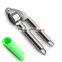 2015 hot Stainless steel Hand garlic Squeezer Garlic Press Kitchen Garlic Presser+silicone tube peeler