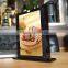 Acrylic menu holder double-side advertising with mobile phone charger for restaurant and cafe